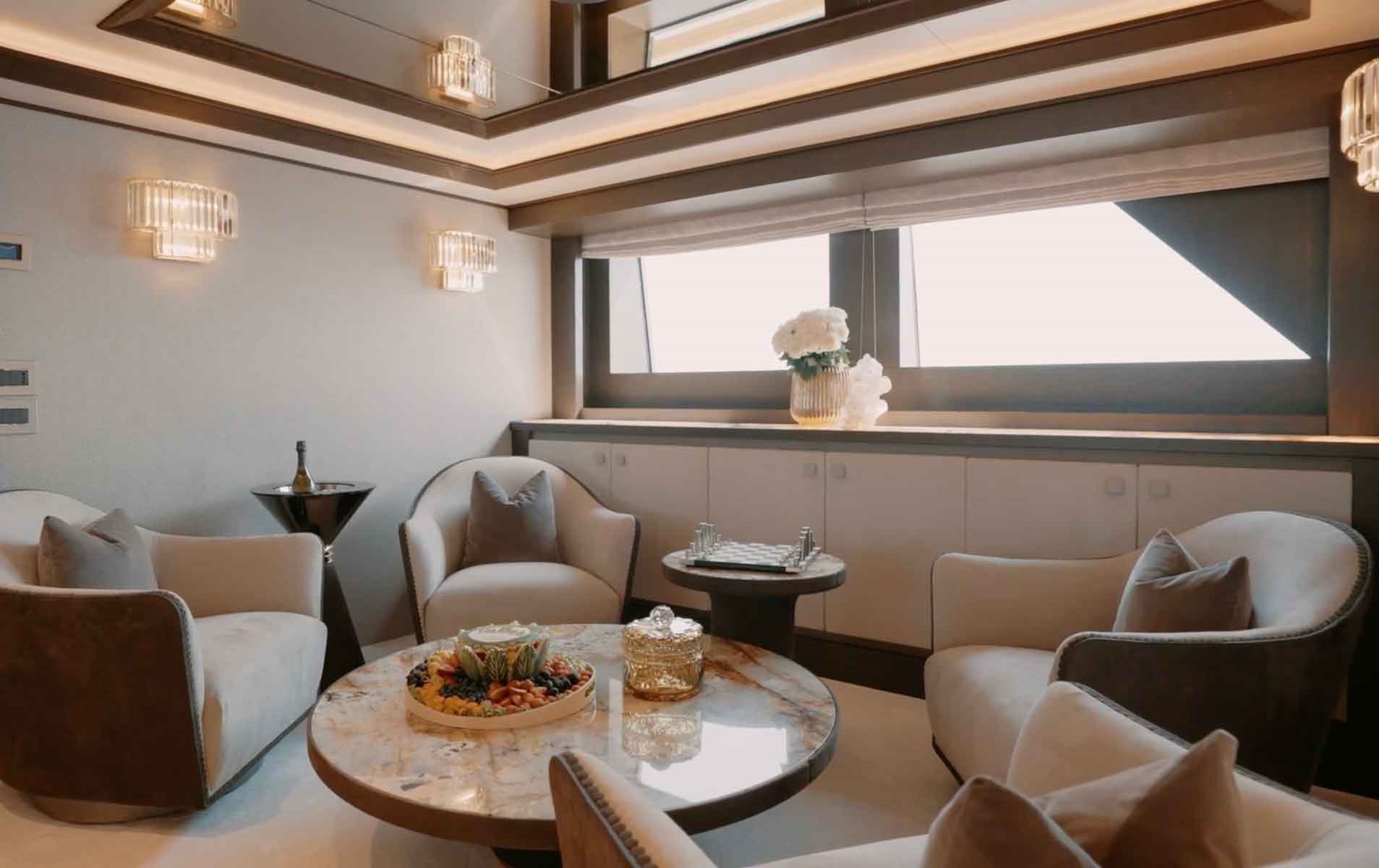 LONGHI YACHT INTERIOR ARMCHAIRS